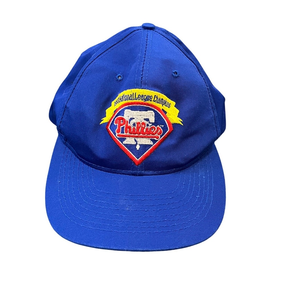 VIntage American Needle Snapback Hat Mens Blue MLB Phillies 1993 NL Champions